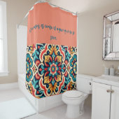 Levendige Mexicaanse Cantaro Design  Douche Douchegordijn (In situ)