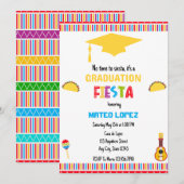 Levendige Mexicaanse Fiesta Graduation Party Kaart (Voorkant / Achterkant)