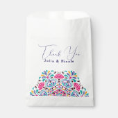 Levendige Mexicaanse Fiesta Style Rainbow Wedding Bedankzakje (Voorkant)