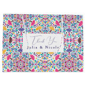 Levendige Mexicaanse Fiesta Style Rainbow Wedding Groot Cadeauzakje (Achterkant)