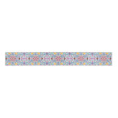Levendige Mexicaanse Fiesta Style Rainbow Wedding Grosgrain Lint (Voorkant)