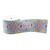 Levendige Mexicaanse Fiesta Style Rainbow Wedding Grosgrain Lint (Spoel)
