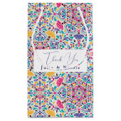 Levendige Mexicaanse Fiesta Style Rainbow Wedding Klein Cadeauzakje (Achterkant)