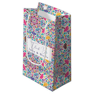 Levendige Mexicaanse Fiesta Style Rainbow Wedding Klein Cadeauzakje