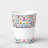Levendige Mexicaanse Fiesta Style Rainbow Wedding Papieren Bekers (Rechts)