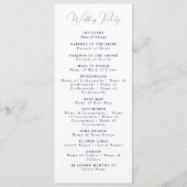 Levendige Mexicaanse Fiesta Style Rainbow Wedding Programmakaart (Achterkant)