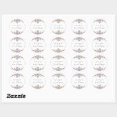 Levendige Mexicaanse Fiesta Style Rainbow Wedding Ronde Sticker (Vel)