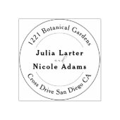 Levendige Mexicaanse Fiesta Style Rainbow Wedding Rubberstempel (Afrduk)