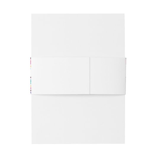 Levendige Mexicaanse Fiesta Style Rainbow Wedding Uitnodigingen Wikkel (Achterkant Voorbeeld)