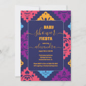 Levendige Mexicaanse Floral Fiesta Baby shower Mei Kaart (Voorkant)
