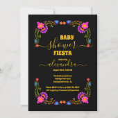 Levendige Mexicaanse Floral Fiesta Baby shower Mei Kaart (Voorkant)