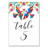 Levendige Mexicaanse geïnspireerde vogels en bloem Kaart (Voorkant)