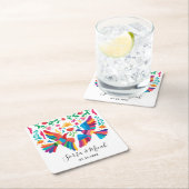 Levendige Mexicaanse geïnspireerde vogels en Flora Kartonnen Onderzetters (Insitu)