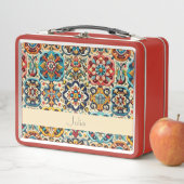 Levendige Mexicaanse rood-blauwe Tegels gepersonal (In situ)