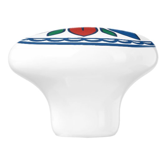 Levendige Mexicaanse Talavera Floral Keramische Kn Keramische Knop (Zijkant)