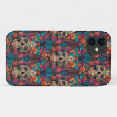 Levendige Mexicaanse viering: Sugar Skull Art Case-Mate iPhone Case (Achterkant (horizontaal))