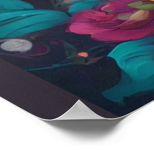 Levendige Mexicaanse viering: Sugar Skull Art Poster (Hoek)