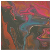 Levendige Mineral Rock Flow Paint Art Stof (Swatch)