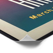 Levendige minimalistische Ram Zodiac Sign Poster (Hoek)