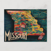 Levendige Missouri Kaart Kunst (Voorkant)