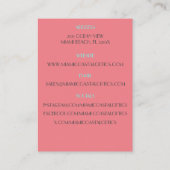 Levendige Mode Fabrikant / Retail Zonnebril Visitekaartje (Achterkant)