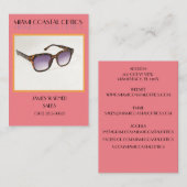 Levendige Mode Fabrikant / Retail Zonnebril Visitekaartje (Voorkant / Achterkant)