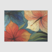 Levendige Moderne Bloemendecoupage Tissuepapier (Voorkant)