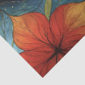 Levendige Moderne Bloemendecoupage Tissuepapier (Detail)