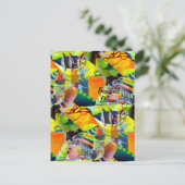 Levendige moderne dromen in de Waterverf kunst Briefkaart (Staand voorkant)