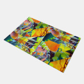 Levendige moderne dromen in de Waterverf kunst Deurmat (Schuin)