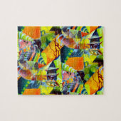 Levendige moderne dromen in de Waterverf kunst Legpuzzel (Horizontaal)