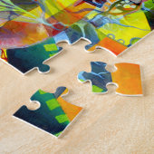 Levendige moderne dromen in de Waterverf kunst Legpuzzel (Zijkant)