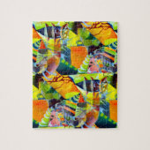 Levendige moderne dromen in de Waterverf kunst Legpuzzel (Verticaal)