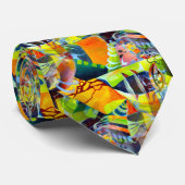 Levendige moderne dromen in de Waterverf kunst Stropdas (Opgerold)