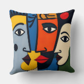 Levendige moderne kunst kussen (Achterkant)