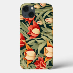 Levendige moderne tulpen Bloemen Case-Mate iPhone Case