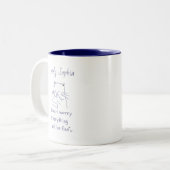Levendige Mok met kat van twee-ton koffie (Voorkant links)