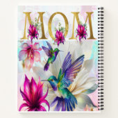Levendige Mom Hummingbird Notitieboek (Achterkant)