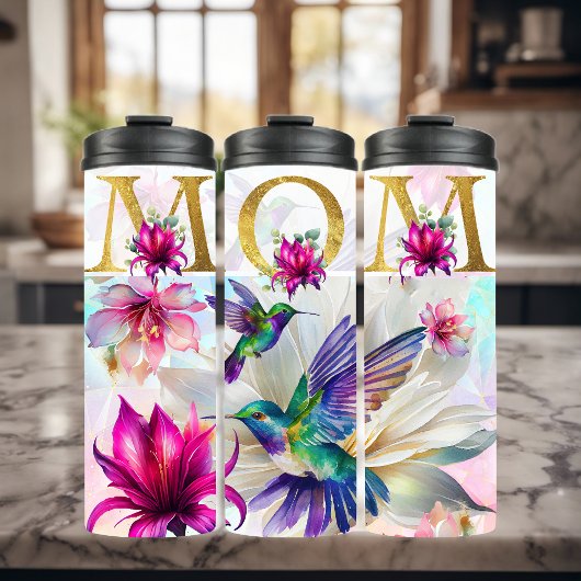 Levendige Mom Hummingbird Thermosbeker
