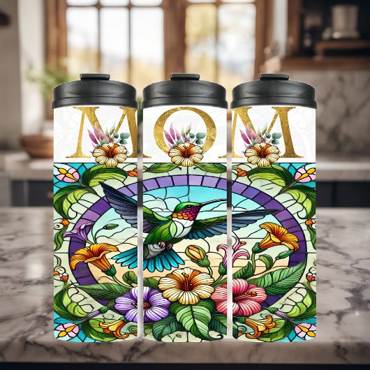Levendige Mom Hummingbird Thermosbeker
