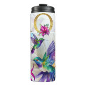 Levendige Mom Hummingbird Thermosbeker (Voorkant)