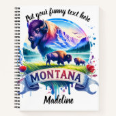 Levendige Montana's schoonheid en dieren in het wi Notitieboek (Voorkant)