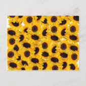 Levendige mooie zonnebloemen Natuur Floral Pattern Briefkaart (Voorkant)