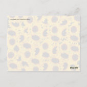 Levendige mooie zonnebloemen Natuur Florence Print Briefkaart (Achterkant)