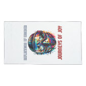 Levendige Mountain Adventure Reflection Kussensloop (Achterkant)