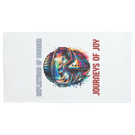 Levendige Mountain Adventure Reflection Kussensloop (Voorkant)