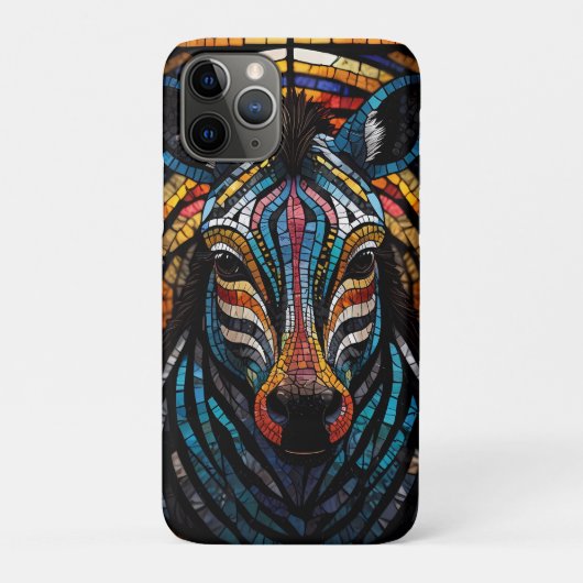 Levendige Mozaïek Zebra Case-Mate iPhone Case (Achterkant)