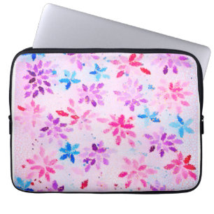 ​Levendige Mozaïekflora   Stijlvolle Artistieke  Laptop Sleeve