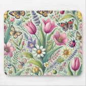 Levendige Muismat met voorjaarsthema (Voorkant)