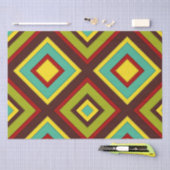 Levendige multi-gekleurde diagonale strepen geomet tissuepapier (Craft)